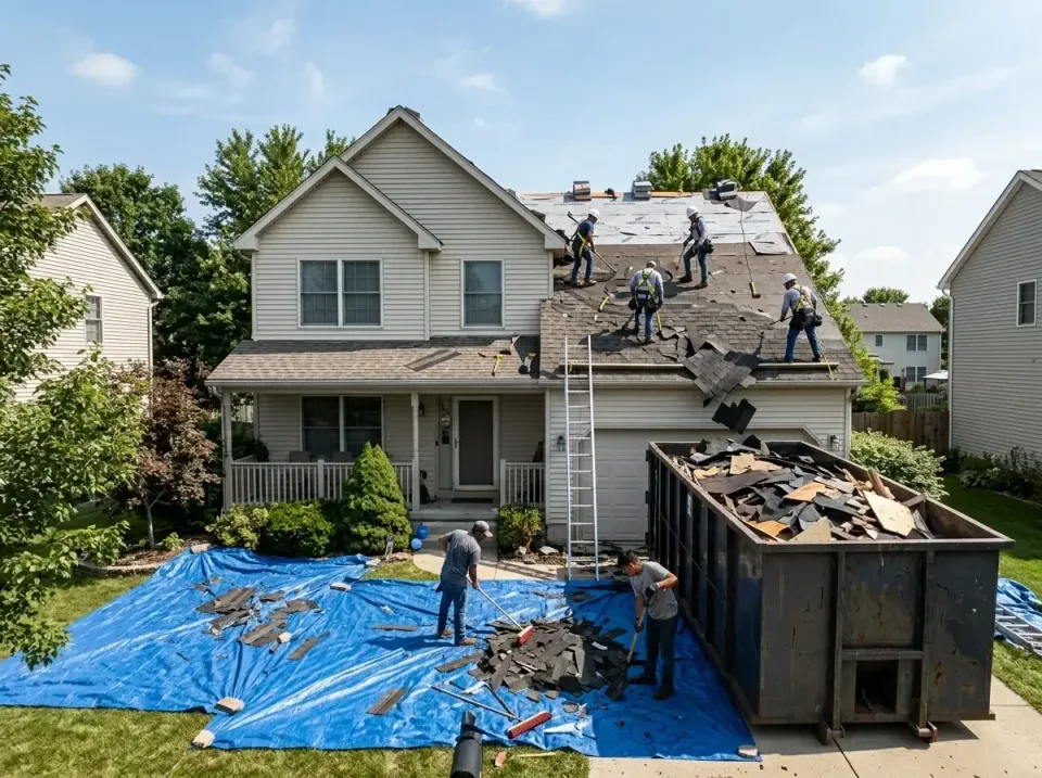 roof-replacement-debris-remova-004 — frequently asked questions, Cheapest Dumpster Rentals in Highland, IL